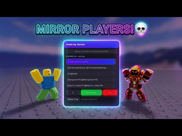 ROBLOX IMITATE ANY PLAYER'S MOVES SCRIPT! (COPY PLAYERS TROLL) 