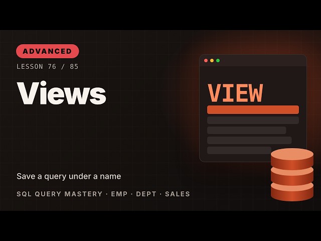 Views | Oracle SQL Course #76