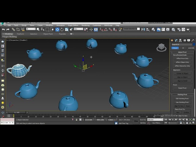 #3DDesigner Array & Mirror command in 3ds max tutorial part 5  how can you learn 3d Max?