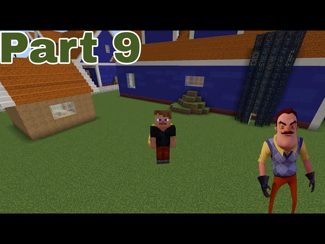 How to build Atlantic Craft Hello neighbor Alpha 2 house - Part 9 - Final outside Details