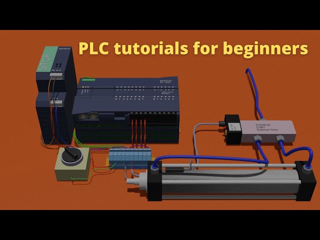 How to operate a Pneumatic Cylinder with PLC ? PLC programming tutorial for beginners