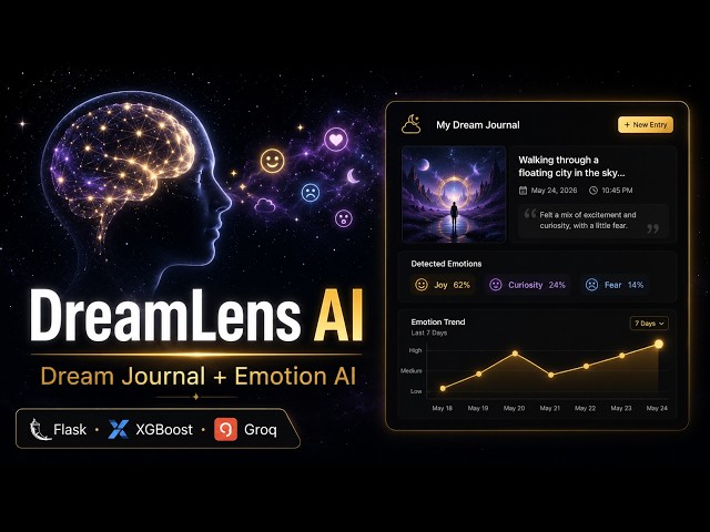 DreamLens AI — Dream Journal Interpreter with Emotion Detection | Flask + XGBoost + Groq