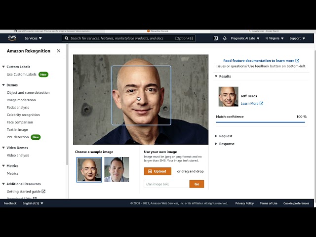 Part1: AWS python computer vision from zero rekognition aws cloud shell