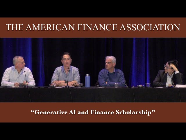 Generative AI and Finance Scholarship