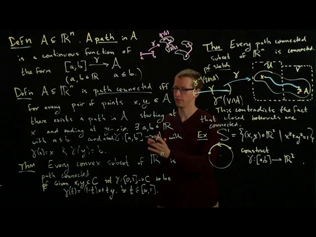 Analysis II Lecture 03 Part 5 continuous paths