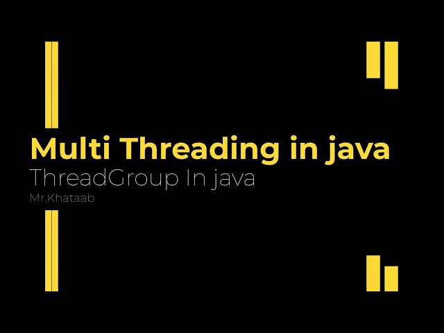 ThreadGroup in java 47