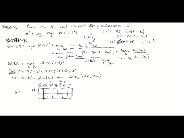Hidden Markov Models: Viterbi Decoding