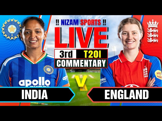 🔴Live: India vs England | 3rd T20I | Live Cricket Score & Commentary