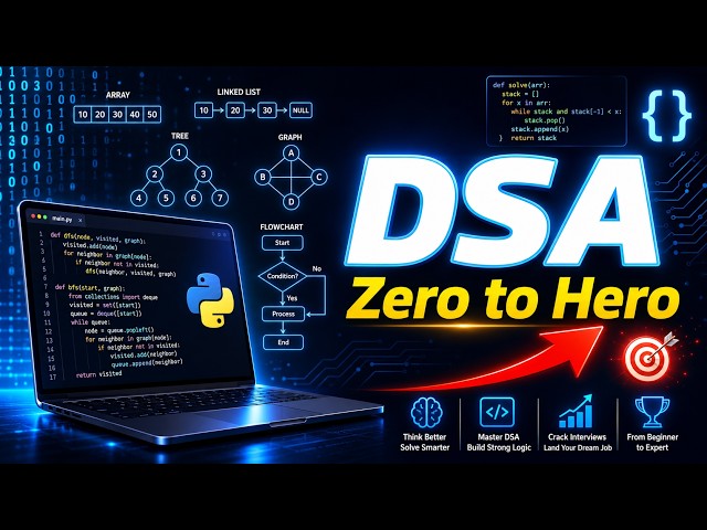 Complete DSA Course for Beginners | Zero to Advanced | Data Structures & Algorithms 2026