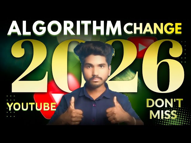 Algorithm Game Change 2026 | Youtube Algorithm Change ayindi Telugu | Algorithm secrets Tips2026