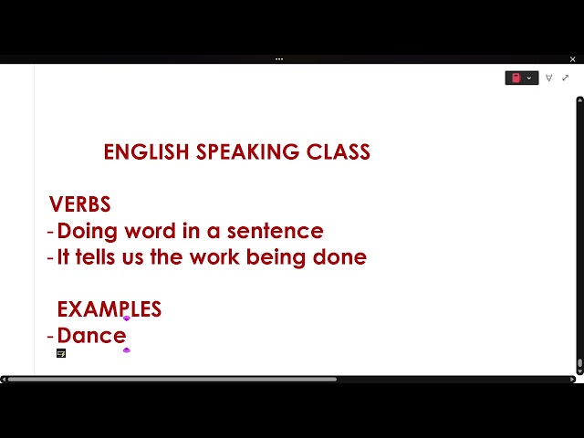 Basic grammar for English speaking class 