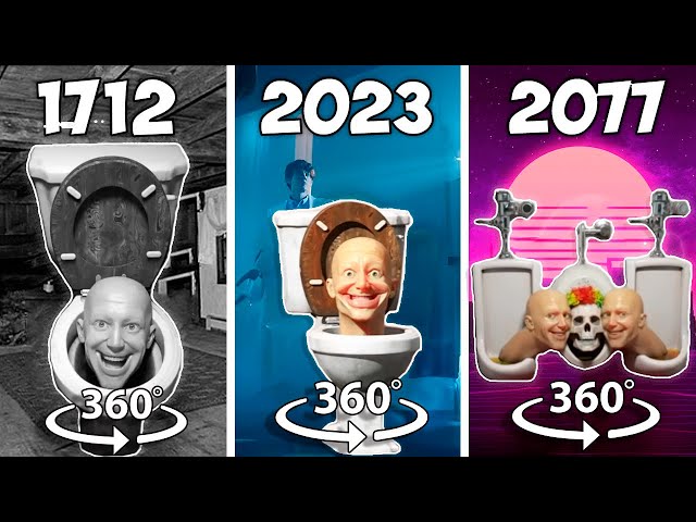 360º VR Evolution of  Skibidi Toilet RTX