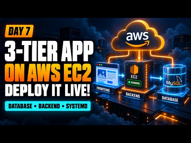 Day-7: Deploy a 3-Tier App on AWS EC2 – Database, Backend & Systemd