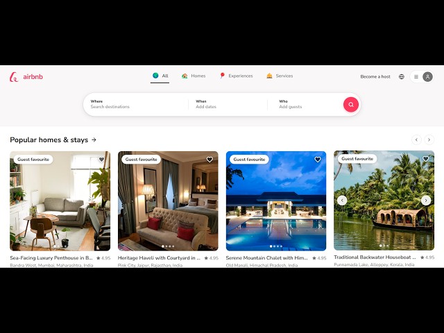 Airbnb Clone Full-Stack Walkthrough | React, Express, MongoDB (MERN)