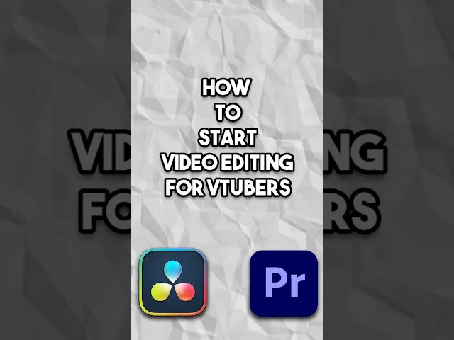How to start Video Editing for VTubers #shorts
