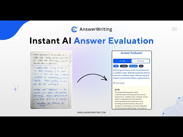 DEMO: 𝗔𝗻𝘀𝘄𝗲𝗿𝗪𝗿𝗶𝘁𝗶𝗻𝗴.𝗰𝗼𝗺 Evaluator | Best AI Answer Evaluation Platform for Any Exam
