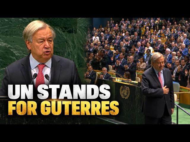 WATCH: Standing Ovation For Guterres After Final UN General Assembly Speech | Emotional Farewell