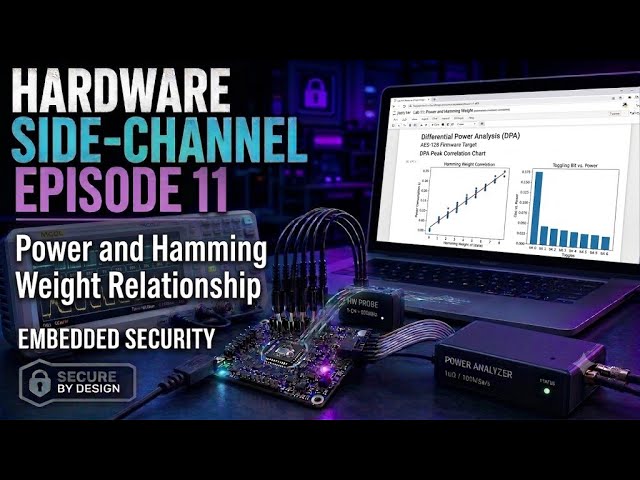 EP 11 | Hardware Hacking: Power and Hamming Weight Relationship - ChipWhisperer Nano