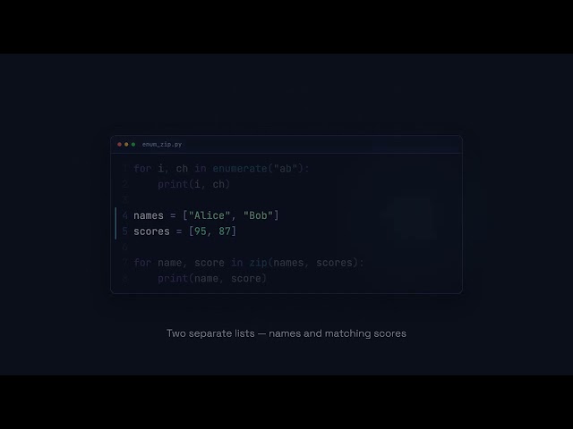 enumerate() and zip() - Python for Beginners