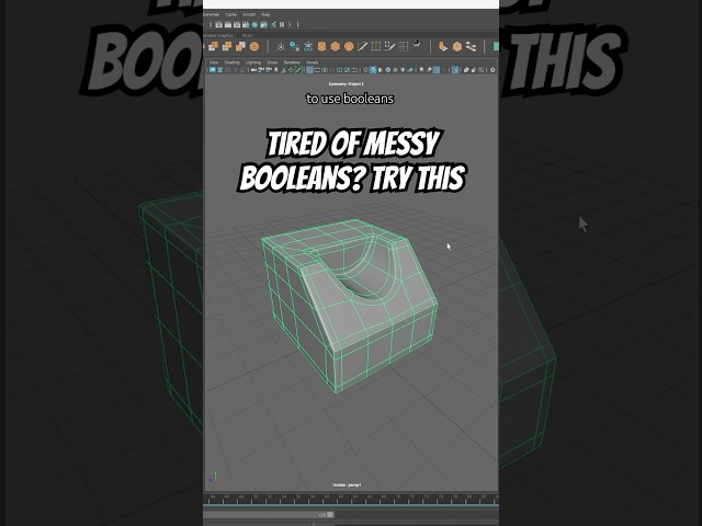 Stop fearing booleans #3dmodeling #hardsurface #topology #maya #maya3d #blender3d #3dsmax #boolean
