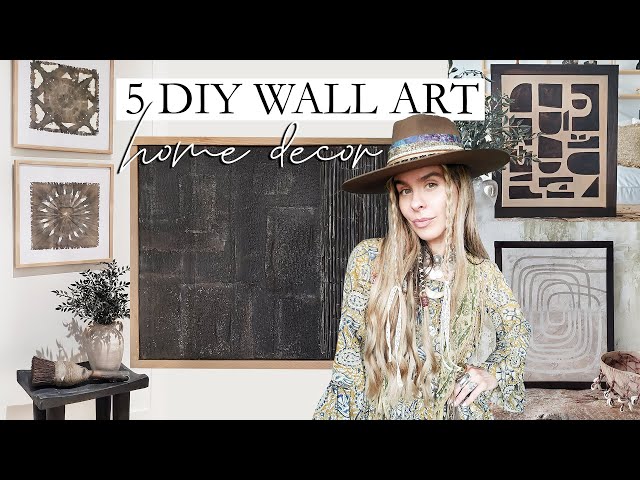 5 DIY High End Wall Art Dupes - On a Budget - Home Decor