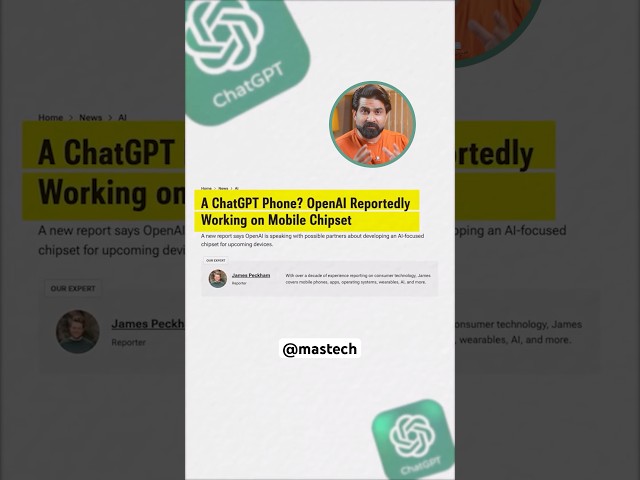 ChatGPT Ka New Phone 😳 OpenAI Smartphone in 2027! 🔥