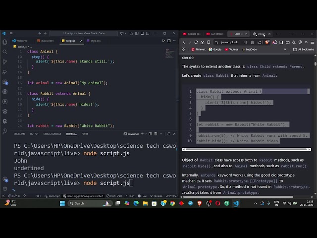 Revising JavaScript From Start – Learn With Me (Live)  | Day 22