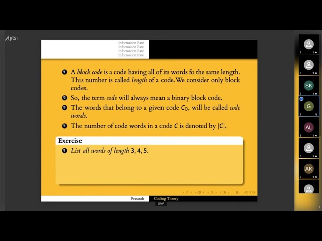 coding theory on 2021 09 02 05 47
