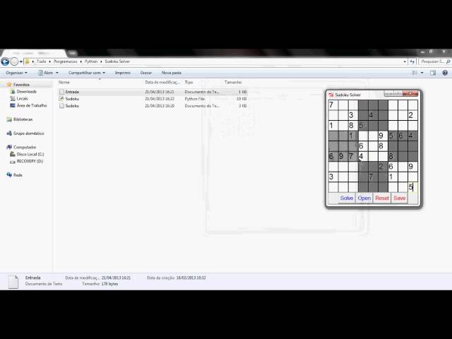 Sudoku Solver - Python