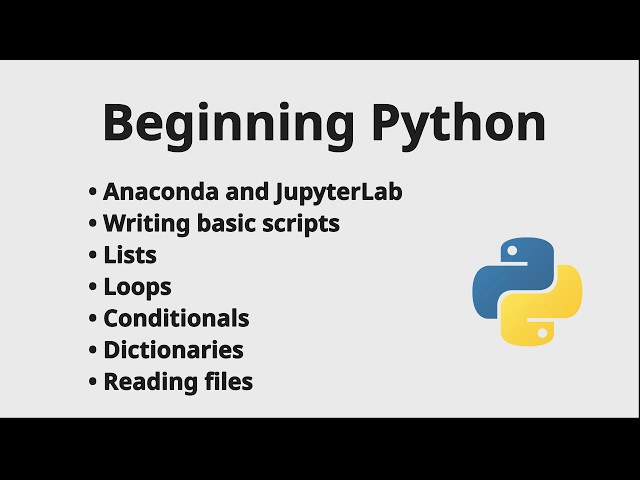 Beginning Python 🐍 - learn programming from scratch