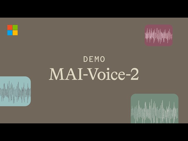 Introducing MAI-Voice-2 | Microsoft AI Models