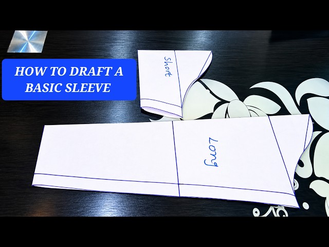 HOW TO DRAFT A BASIC LONG AND SHORT SLEEVE PATTERN | STEP BY STEP FOR BEGINNERS #howtosew