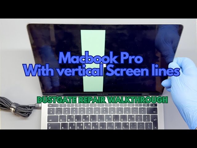 Macbook Pro With Vertical Lines On The Screen? Here is how to fix it!! (Dustgate repair)