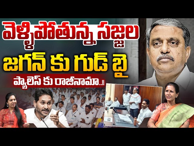 Sajjala Arrest : Goodbye to YS Jagan | Resignation For YCP | YS Sharmila | Big Breaking