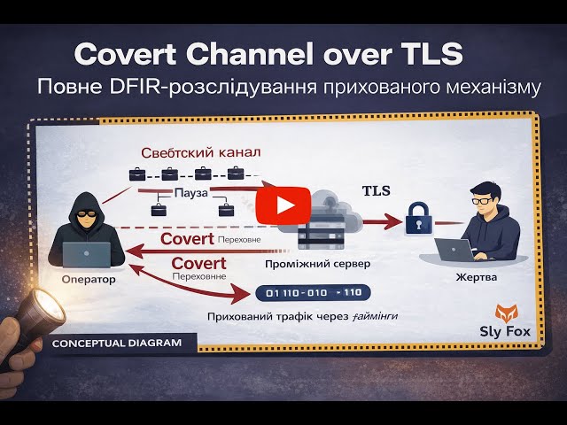 Covert Channel over TLS | Повне DFIR-розслідування прихованого механізму