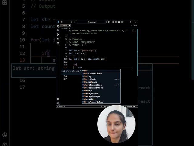 Count Vowels in a String Using JavaScript | Easy Interview Question Explained