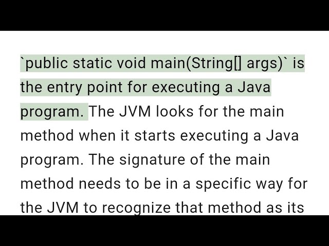 public static void main explained with each word meaning #jvm