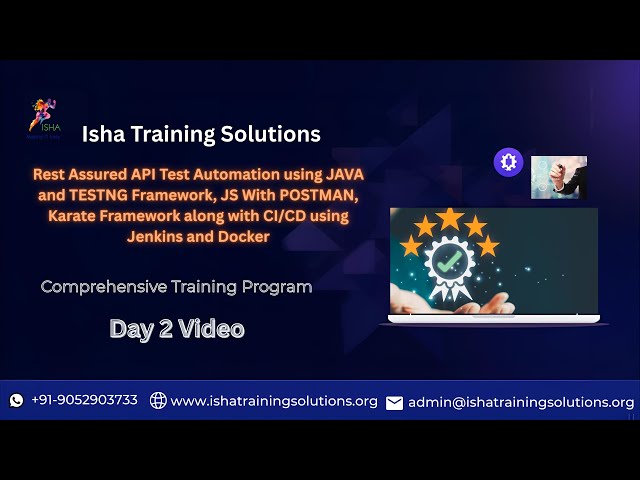 API rest assured Day 2 video on 7th Jan 2026.Contact/WhatsApp us on +91- 9052903733 to enroll
