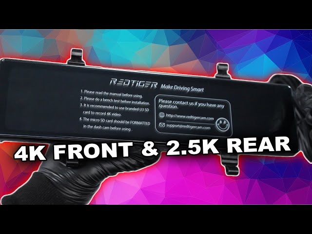 BEST Front and Rearview Mirror Dash Cam? - REDTIGER T27 | Unboxing & Install