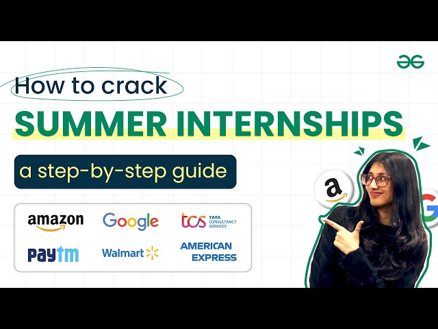How to Get Summer Internships in 2026