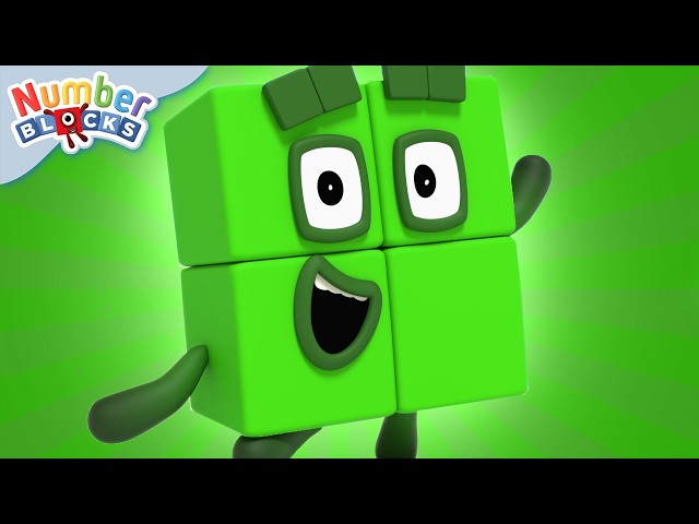 'I'm Four' - Math Songs with Numberblock 4 | Learn to Count for Kids Compilation | Numberblocks