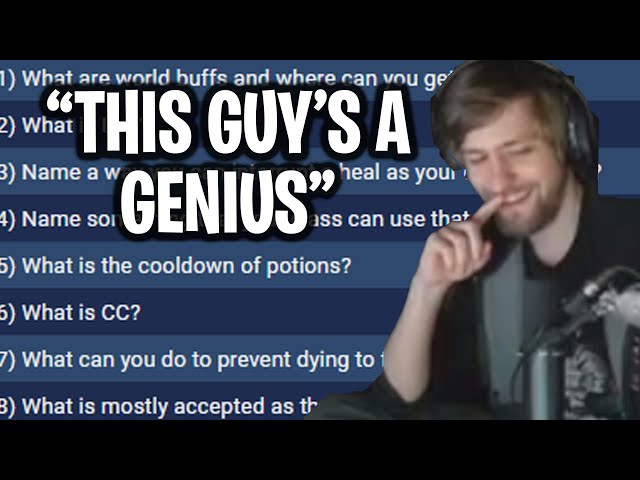 Soda Cannot believe Rav's Answers to his WoW Quiz