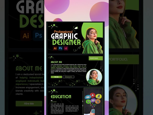 Make Your Portfolio Stand Out ✨ | Canva Design Tutorial 2025