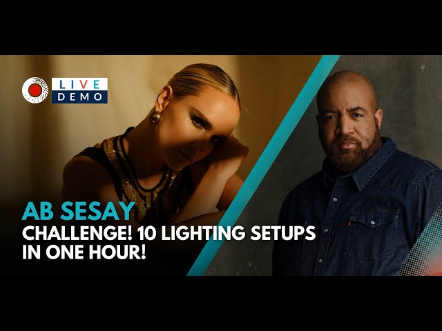 10 Lighting Setups in One Hour With Ab Sesay | Adorama Live Photography Demo