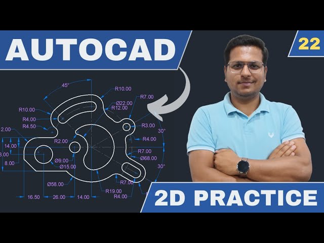 AutoCAD 2024 In Hindi | 2D Drawing Exercise | Part 9 | Autocad tutorial for beginners in hindi
