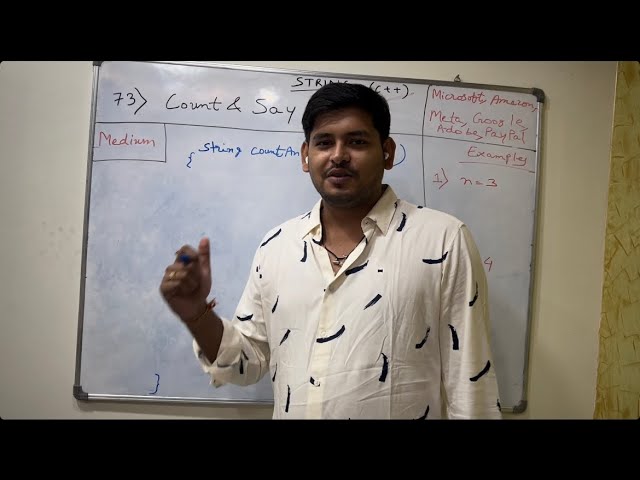 73. Count and Say | String | Problem Solving