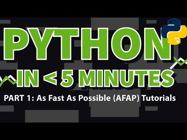🐍 Learn Python in 5 Minutes (As Fast As Possible AFAP Python Tutorial 1)