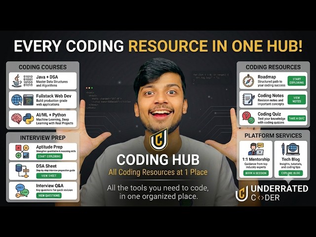 Every Coding Resource in ONE Place! Coding Hub by Underrated Coder