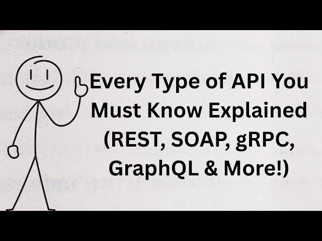 Every Type of API You Must Know Explained (REST, SOAP, gRPC, GraphQL & More!)