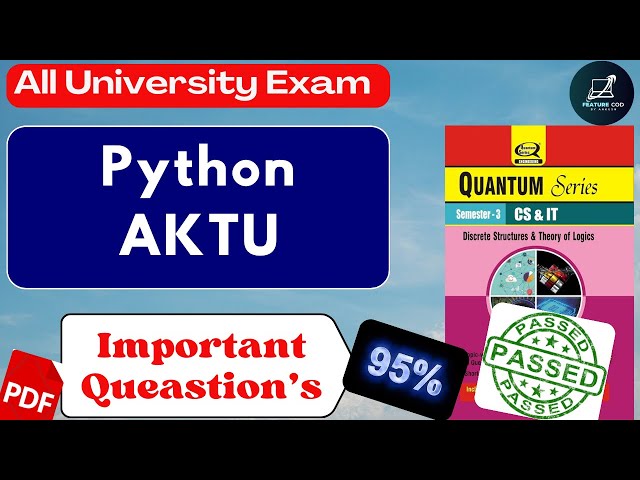 Python aktu important queastion 2024